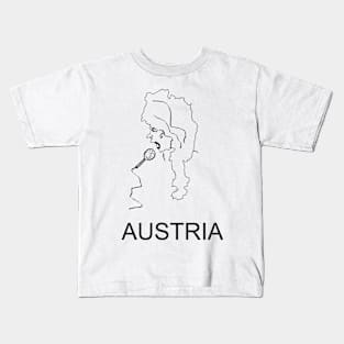 A funny map of Austria Kids T-Shirt